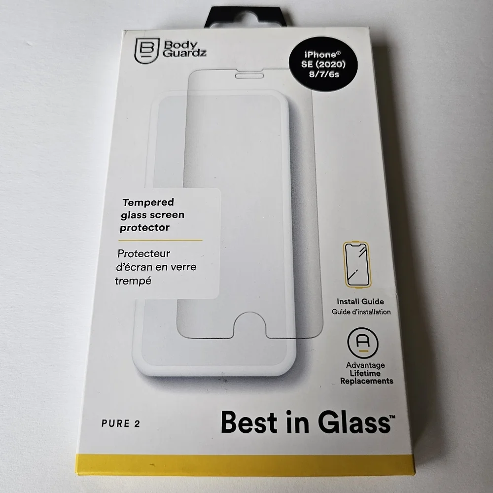 iPhone SE/8/7/6s - BodyGuardz Pure 2 Screen Protector
